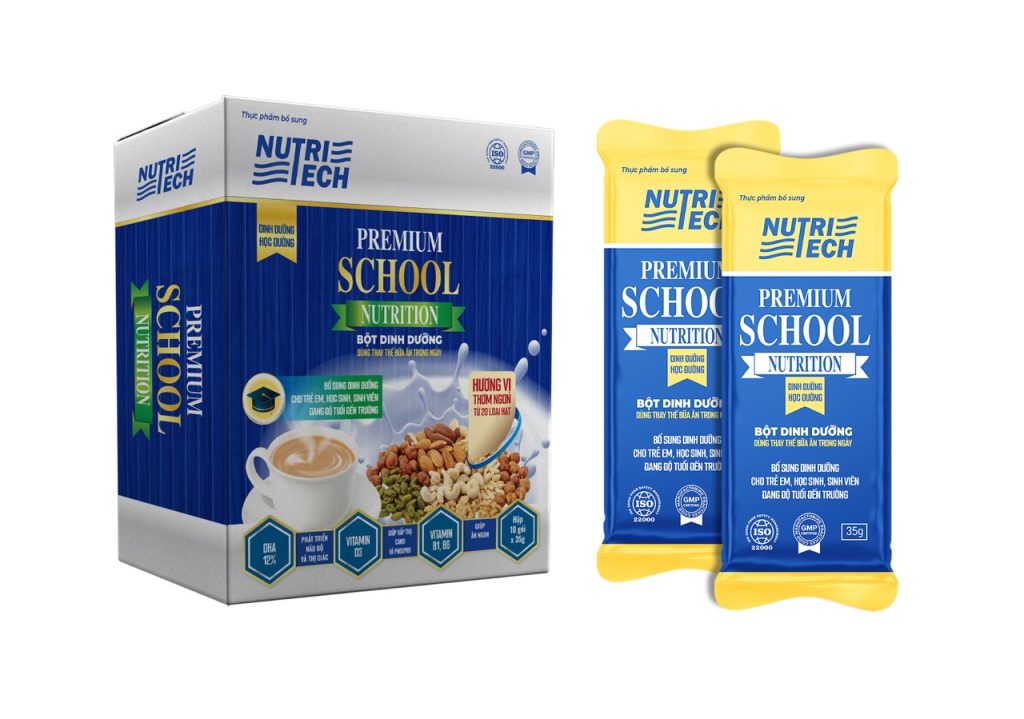 Thành phần chính của sữa hạt thực dưỡng Nutritech Premium School Nutrition